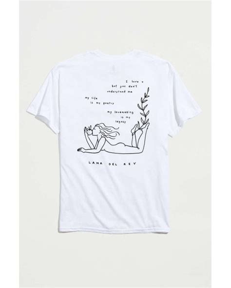 lana del rey poetry tee.